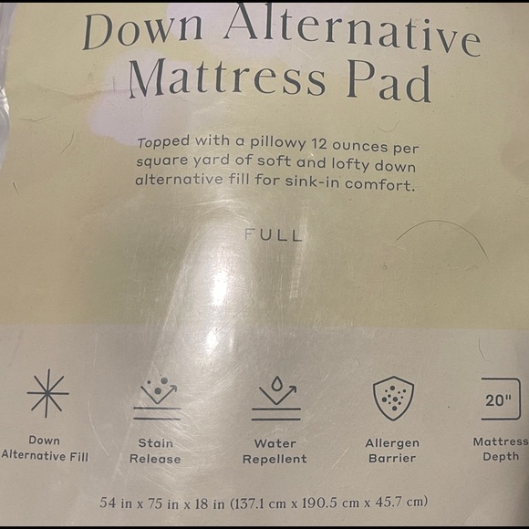 Ultra Loft Down Alternative Mattress Pad (Full) - Picture 5 of 5